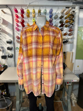 XL - Orange Dip Dye Flannel